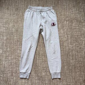 Champion Authentic Men's Gray Athletic Fleece Sweatpants Size M Logo Joggers
